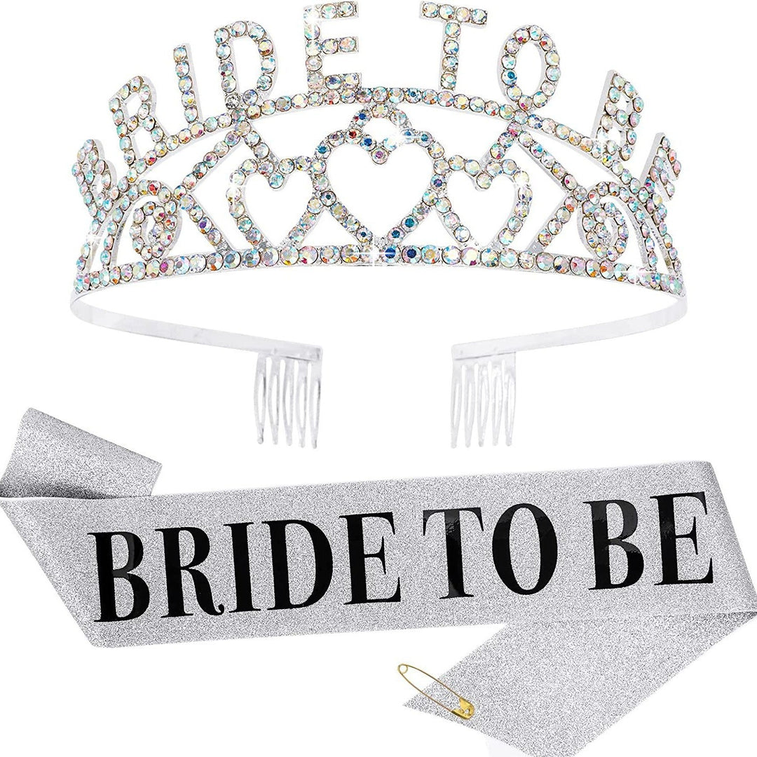 Women's Glittering Tiara with Heart Motifs Kalsten