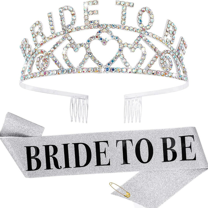 Women's Glittering Tiara with Heart Motifs Kalsten