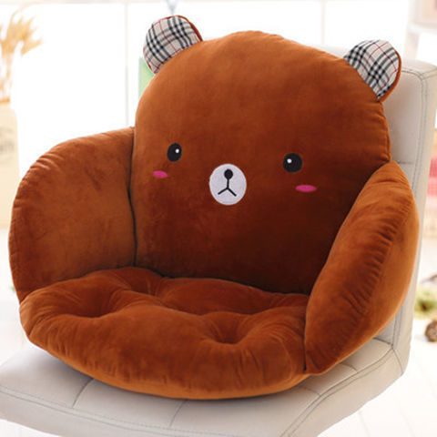 Plush seat cushion with cute bear motif Kalsten