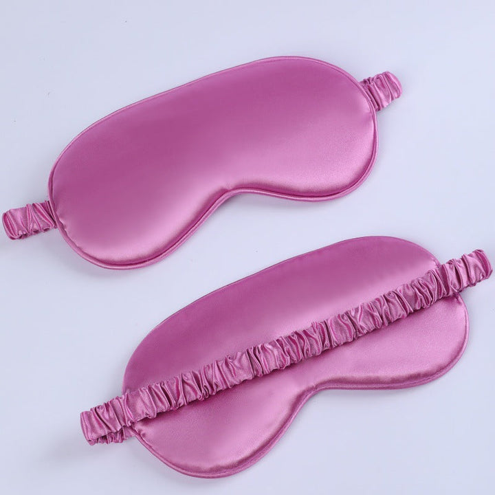 Women's nano silk sleep mask with padded eye area, adjustable elastic band, and storage pouch Kalsten