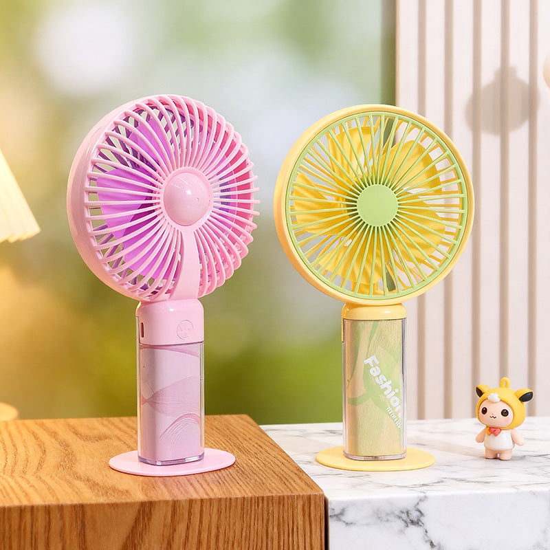 Women's Portable Mini Fan with Playful Design Kalsten