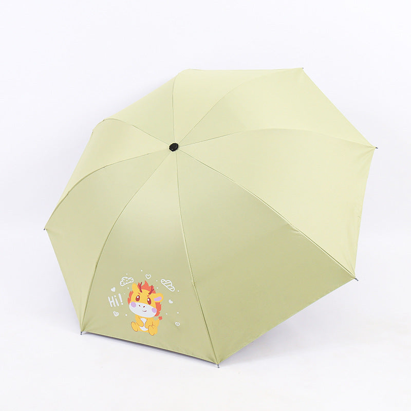 Women's Folding Umbrella with Fun Animal Design Kalsten