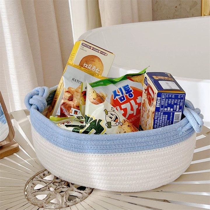 Women Versatile Storage Basket with Double Knot Accent Kalsten