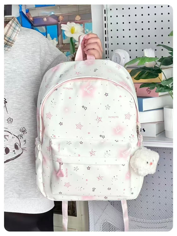 School backpack with playful star design and multiple compartments Kalsten