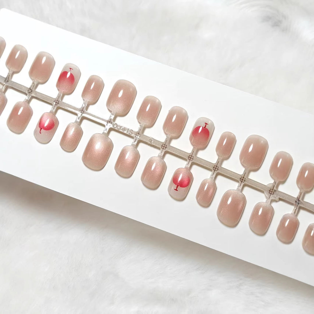Elegant artificial nails with glitter and cocktail design Kalsten
