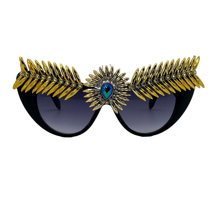 Women's extravagant statement sunglasses with unique jeweled frame Kalsten