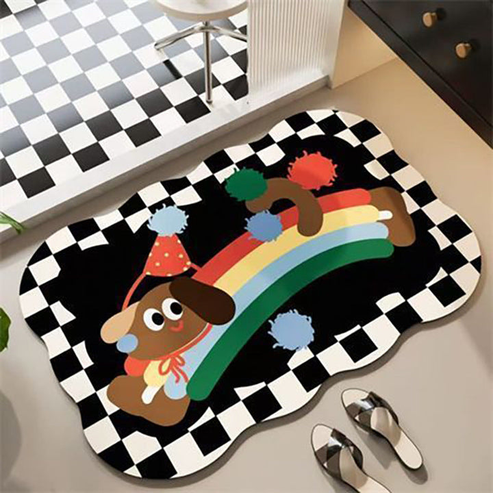 Decorative Cartoon-Themed Bath Mat Kalsten