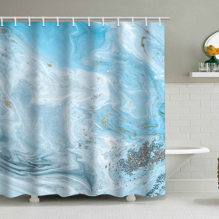 Artistic Marble Design Shower Curtain Kalsten