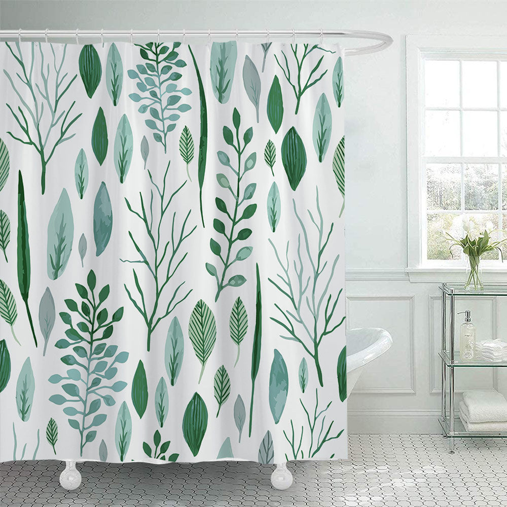 Botanical Illustration Shower Curtain Kalsten