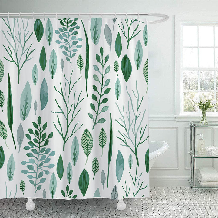 Botanical Illustration Shower Curtain Kalsten