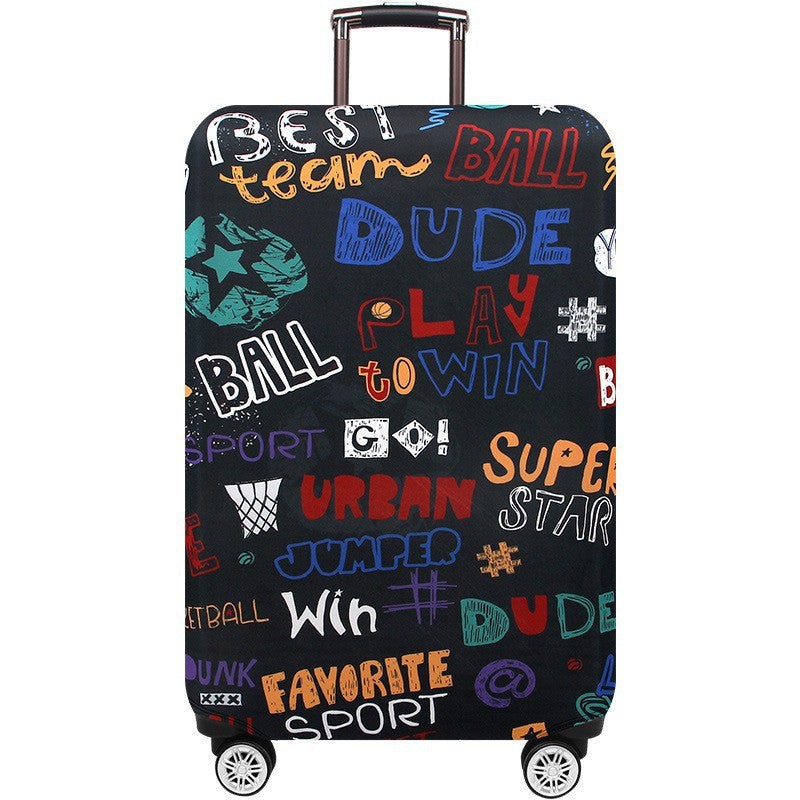 Unisex hard shell trolley with eye-catching marble print, telescopic handle and impact-resistant construction Kalsten