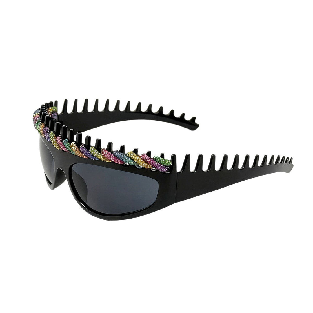 Ladies sporty sunglasses with intricate design and sparkling accents Kalsten