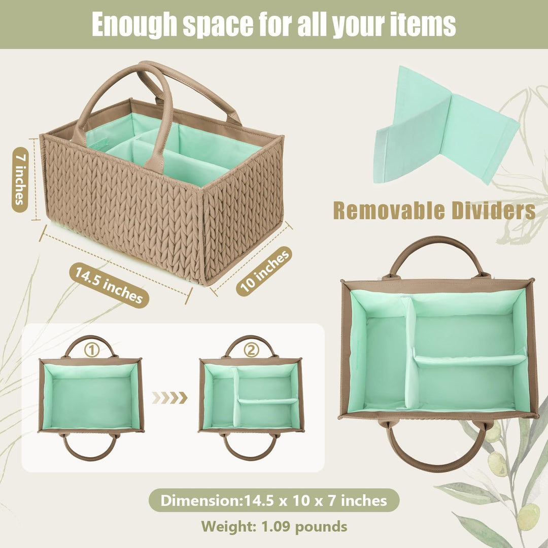 Women decorative wrap basket with removable compartments Kalsten