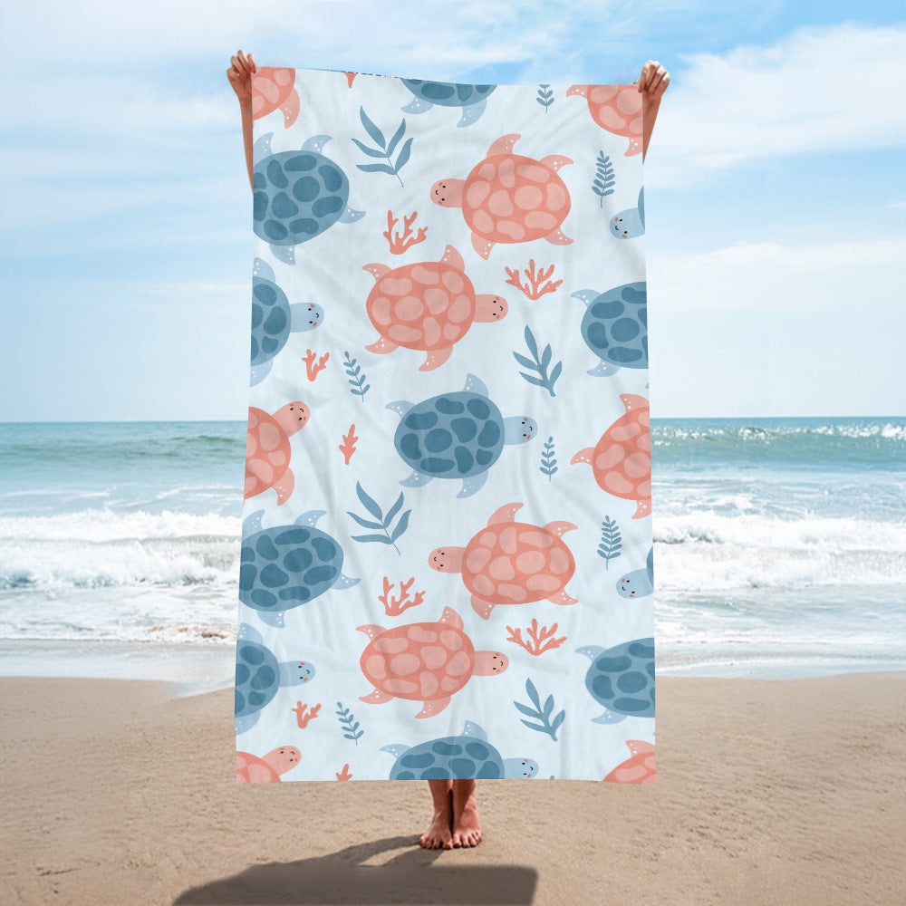 Beach towel with creative turtle design Kalsten