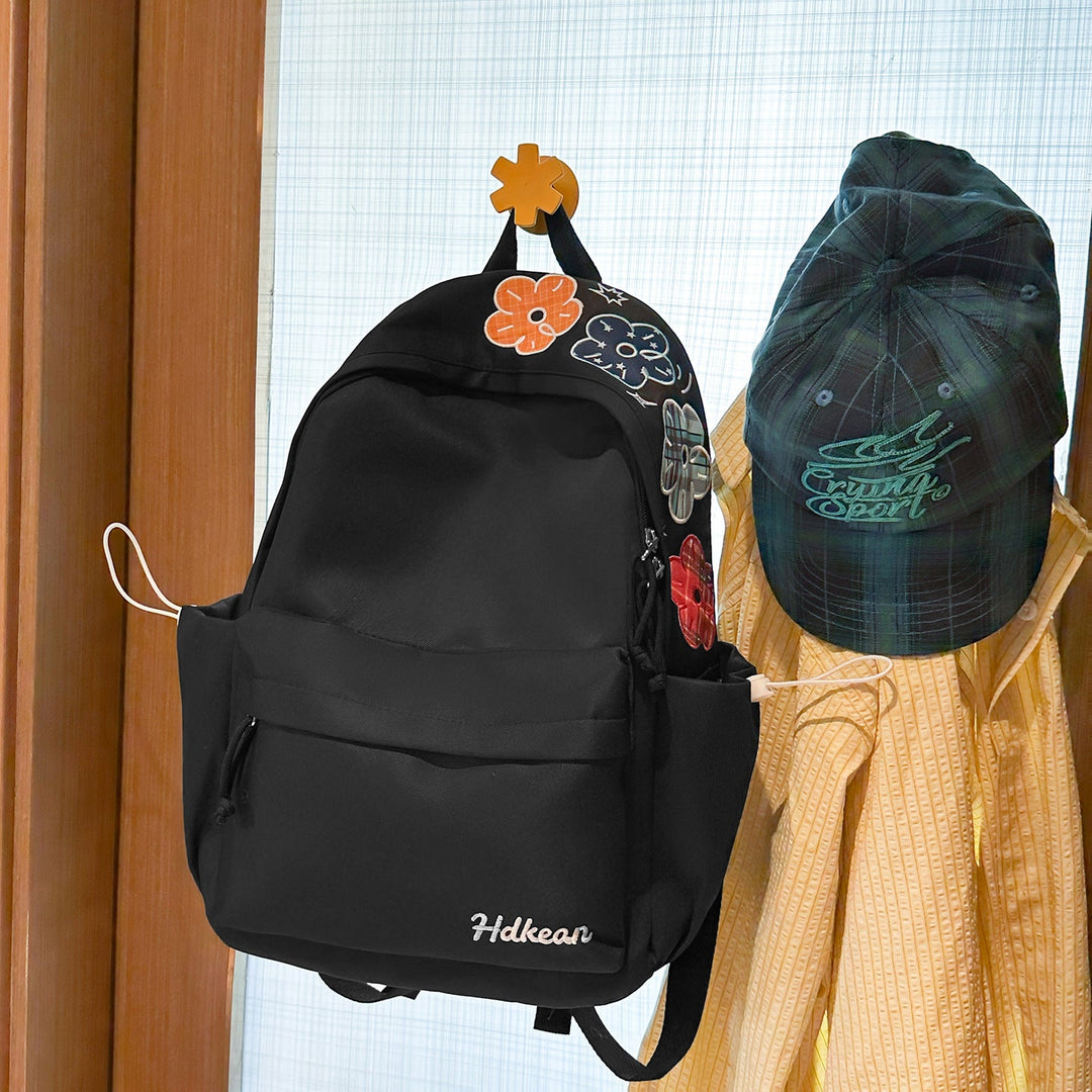 Floral Embellished Casual School Backpack