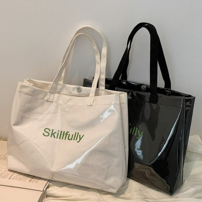 Spacious and Transparent Tote Bag Kalsten