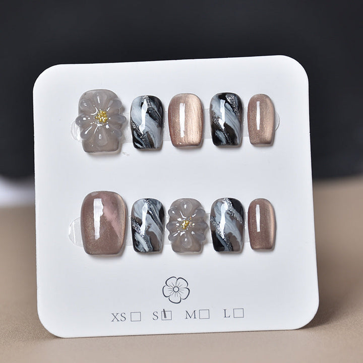 3D Embellished Press-On Nail Art Set Kalsten