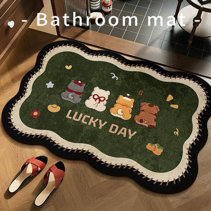 Playful Cartoon Bath Mat Kalsten