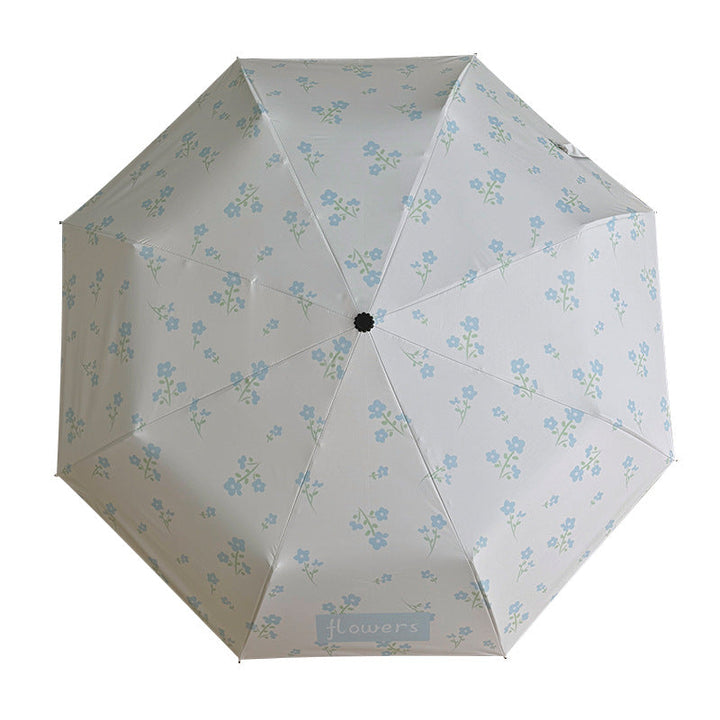 Women's Folding Umbrella with Stylish Floral Design Kalsten