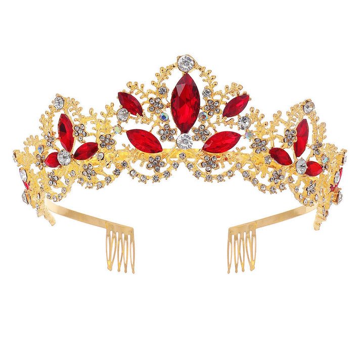 Ladies Glamorous Tiara with Sparkling Crystal Decorations Kalsten