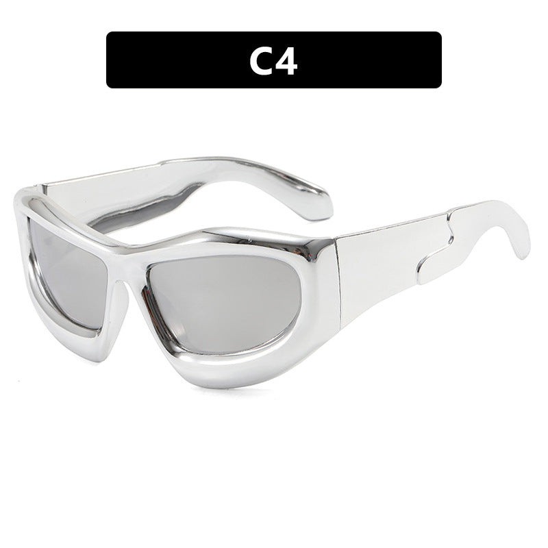 Women's sporty sunglasses with protective UV filter and thick frame Kalsten