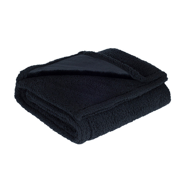 Oversized Reversible Plush Faux Fur Sherpa Throw Blanket