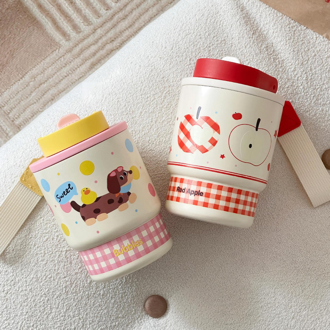 Ladies insulated cup with cheerful apple design Kalsten