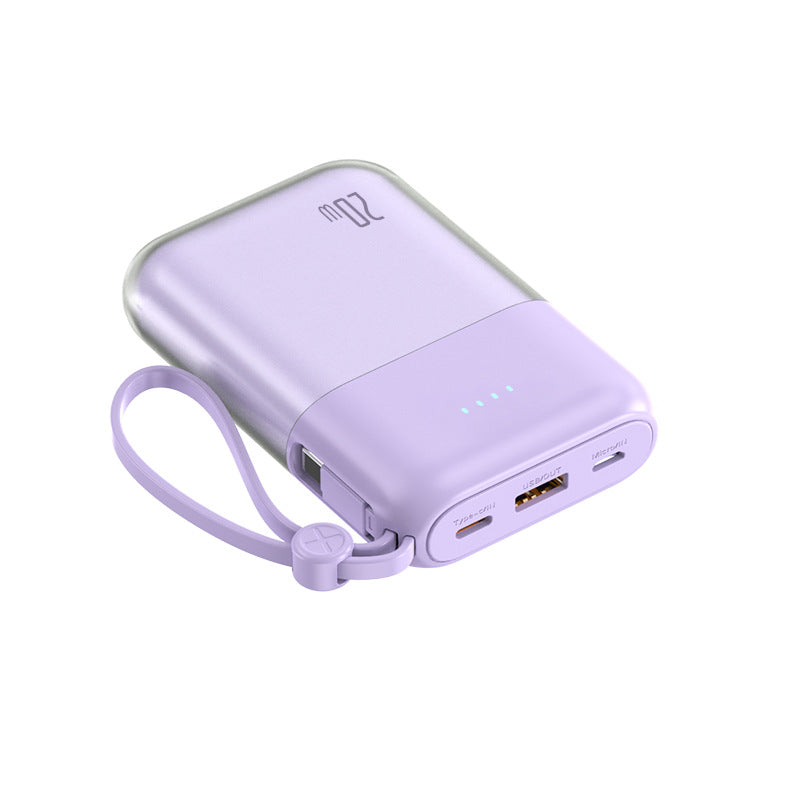 Portable power bank with powerful fast charging cable and integrated LED display Kalsten