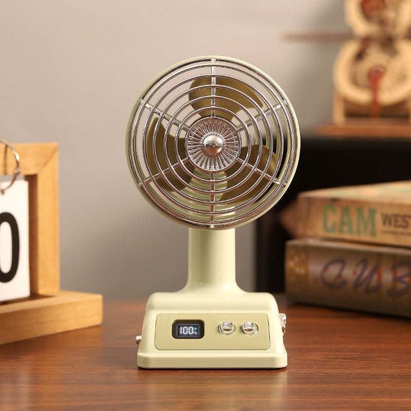 Unisex Portable Table Fan with Digital Display and Flexible Tilt Function Kalsten