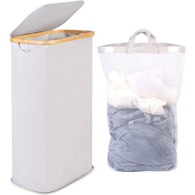 High-quality laundry basket with removable and washable inner bag Acalora