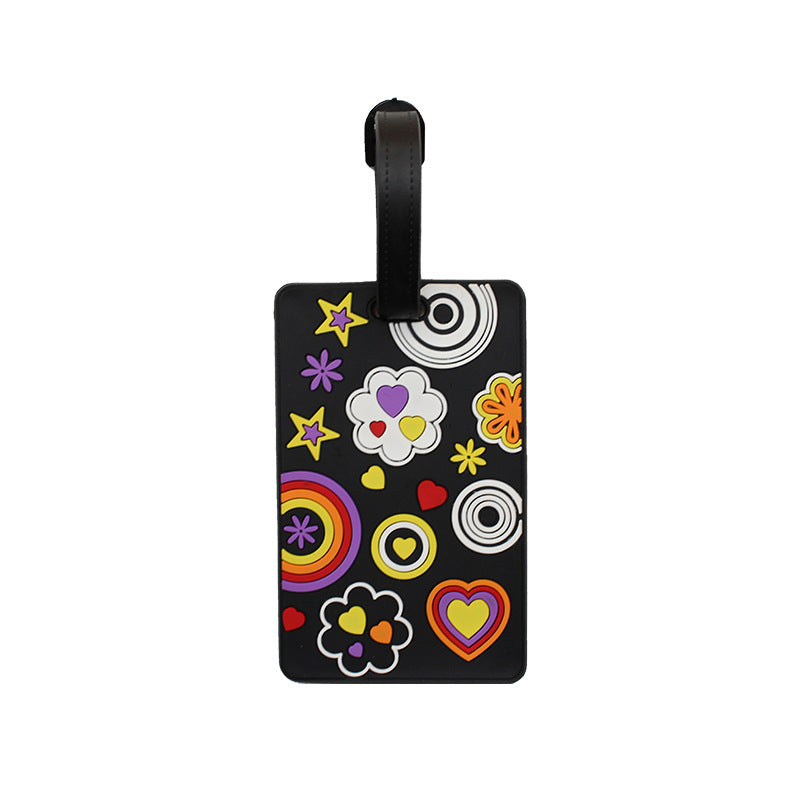 Unisex Luggage Tag with Modern Geometric Design Kalsten