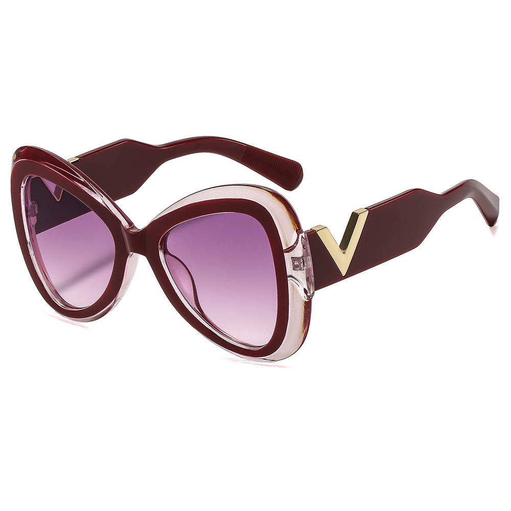Women Cat-Eye Sunglasses with Luxurious Frame and Mirrored Lenses Kalsten