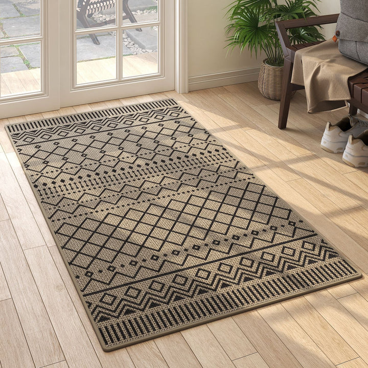 Geometric Pattern Indoor Outdoor Area Mat Kalsten