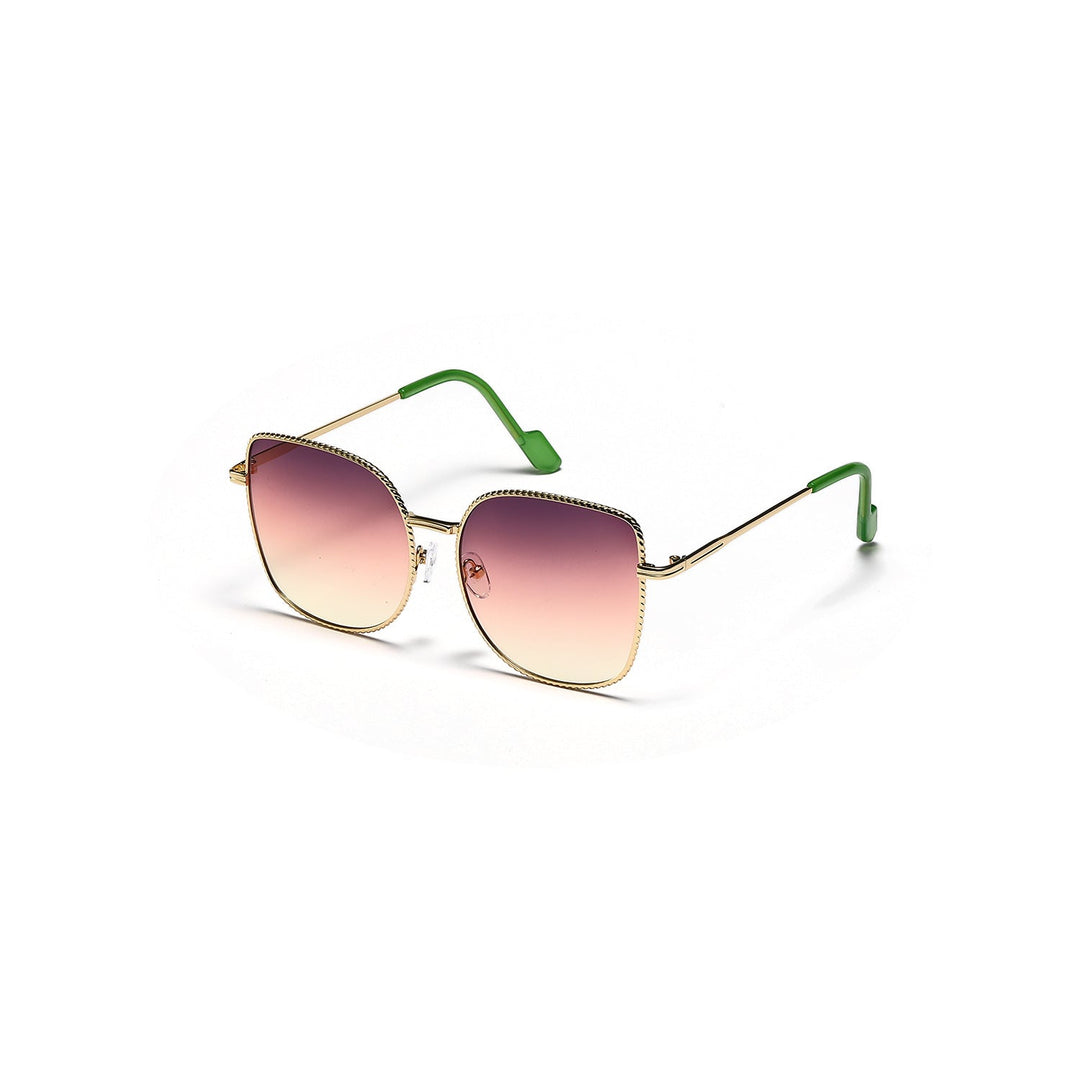Women's fashionable oversized designer sunglasses with multifaceted frame Kalsten