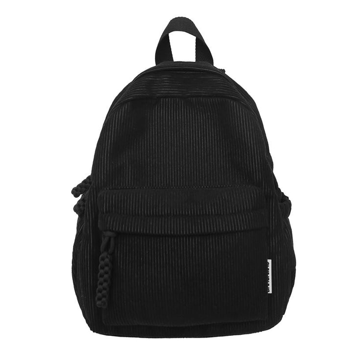 Corduroy Textured Mini School Backpack Kalsten