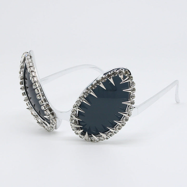 Women's striking sunglasses with luxurious crystal embellishments and尖 design elements Kalsten