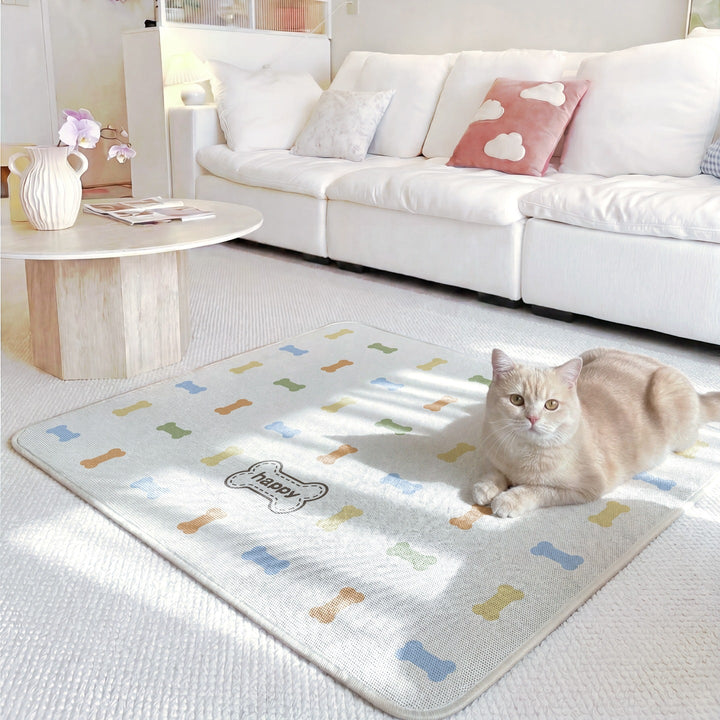 Playful Cat-Themed Area Mat Kalsten