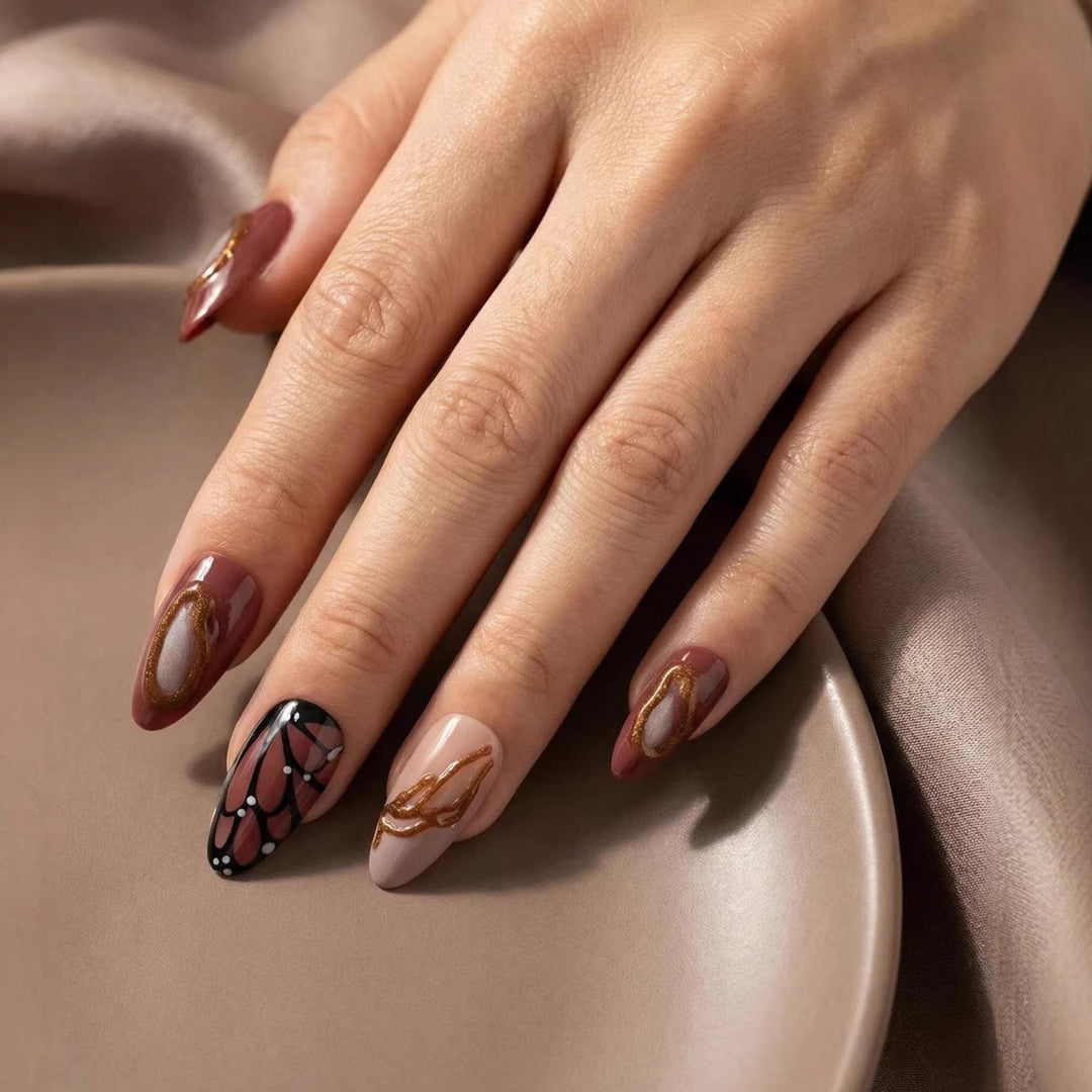 Artistic Textured Press-On Nail Designs Kalsten