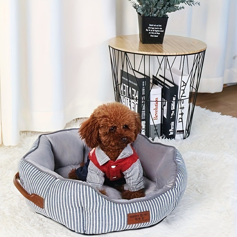 Octagonal Plush Dog Bed