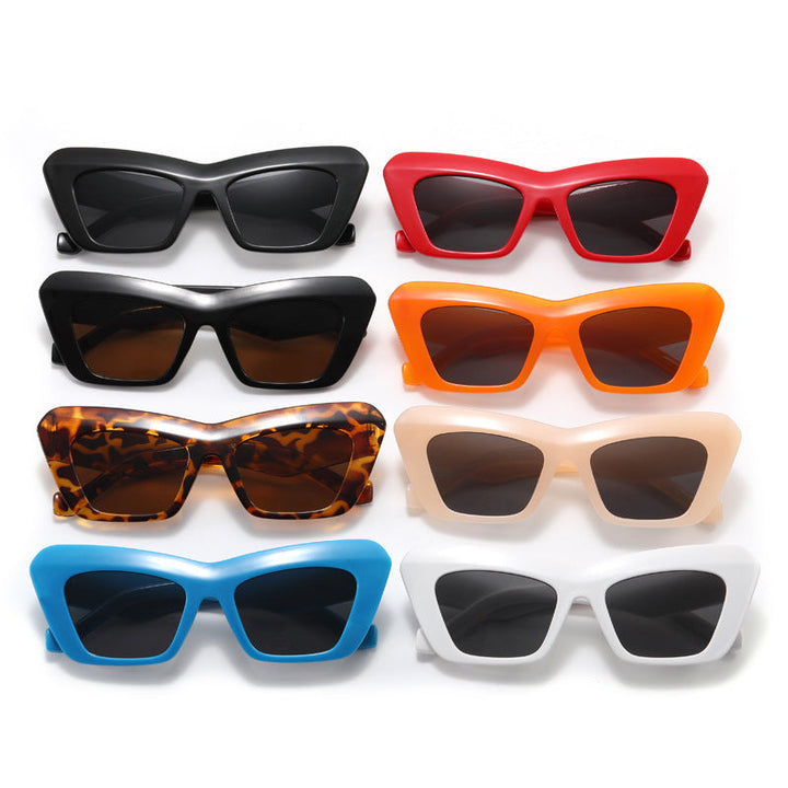 Women's fashionable oversized sunglasses with angular frame Kalsten