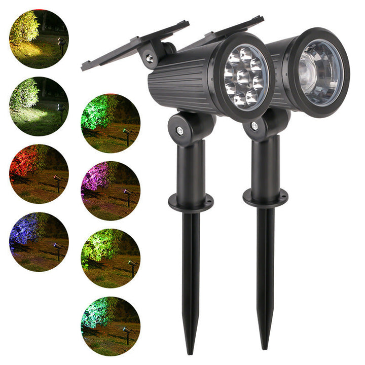 Solar-Powered Adjustable Garden Spotlight With Swivel Stake Kalsten