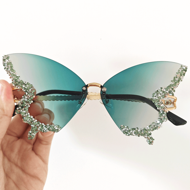 Women's extravagant sunglasses with sparkling butterfly design Kalsten