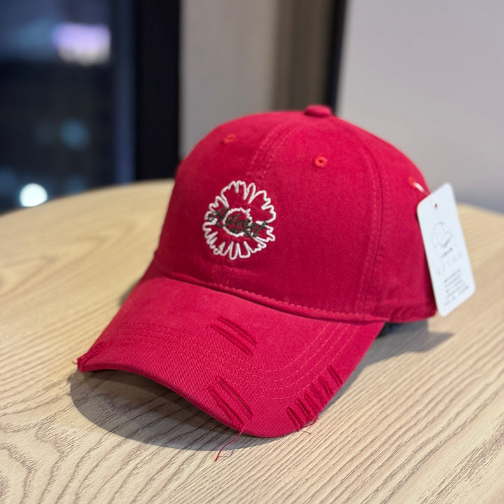 Unisex Embroidered Flower Design Baseball Cap Kalsten