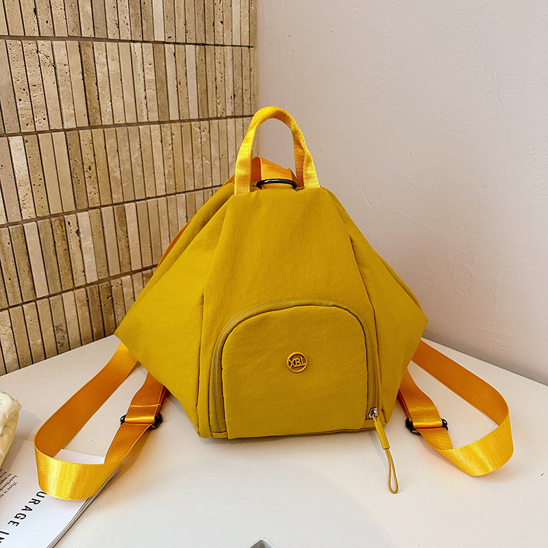 Modern Triangle-Shaped Utility School Backpack