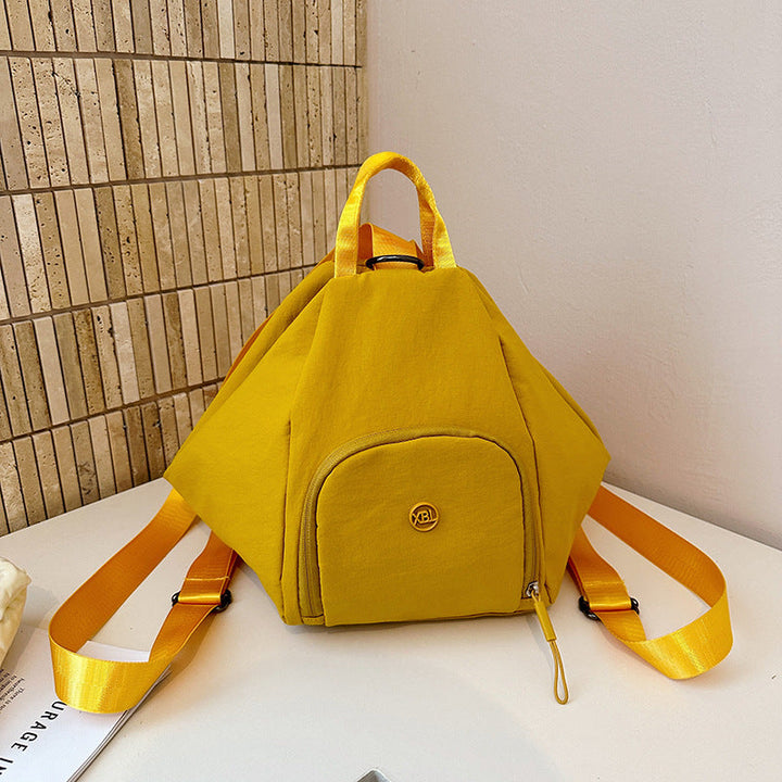 Modern Triangle-Shaped Utility School Backpack