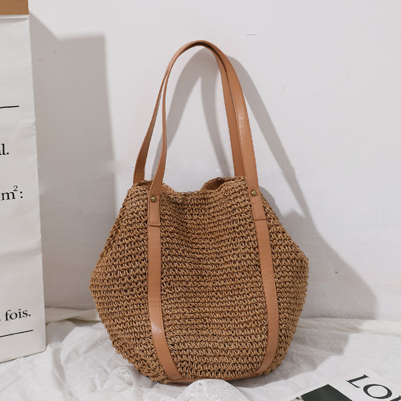 Large Braided Tote Bag with Adjustable Straps Kalsten