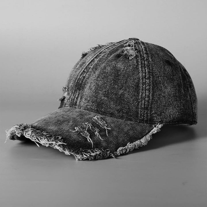 Men's Distressed Vintage Denim Baseball Cap Kalsten