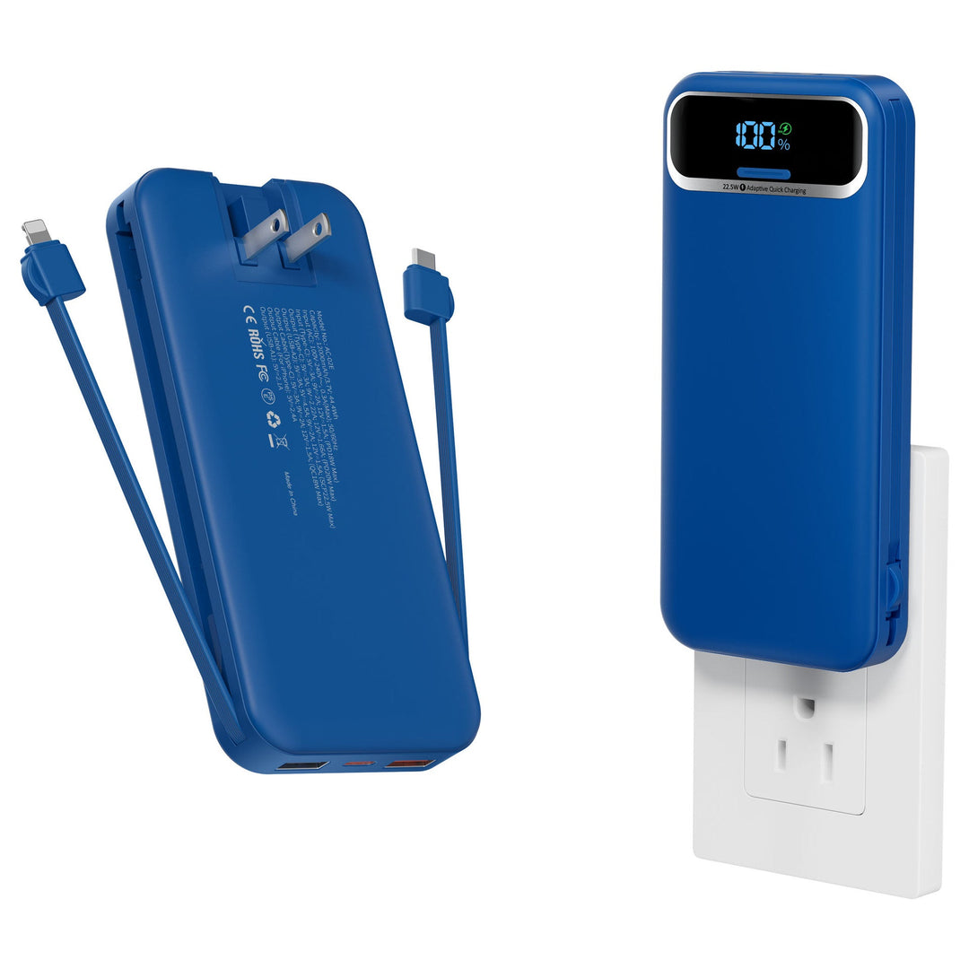 Powerbank with Integrated Charger and Lcd Display Kalsten