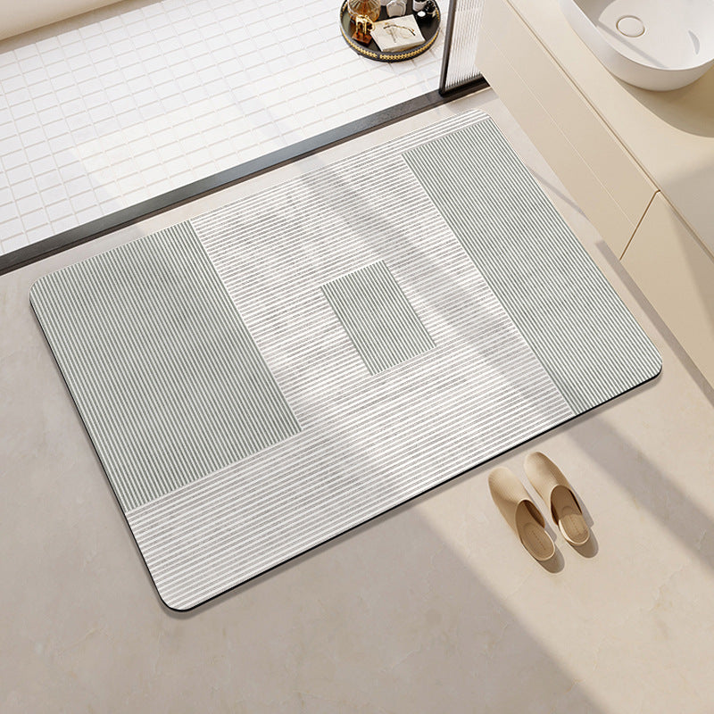 Geometric Pattern Soft Bath Mat Acalora