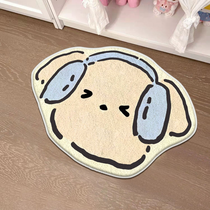 Children's Playful Cat-Shaped Area Mat Kalsten